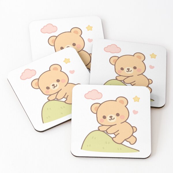 Item preview, Keep Going Bear - Positive Motivation Kawaii Sticker designed and sold by foryouandyours.