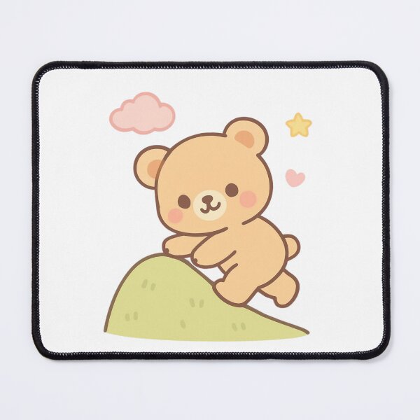 Item preview, Keep Going Bear - Positive Motivation Kawaii Sticker designed and sold by foryouandyours.