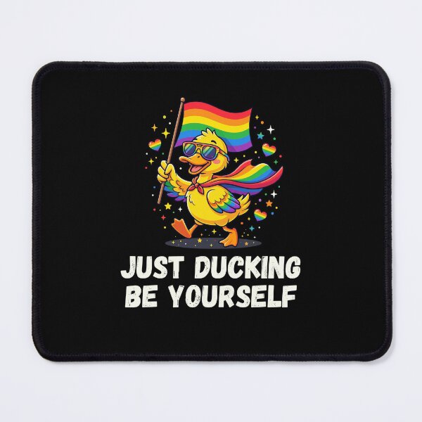 Item preview, JUST DUCKING BE YOURSELF Rainbow Pride Duck designed and sold by snowry.