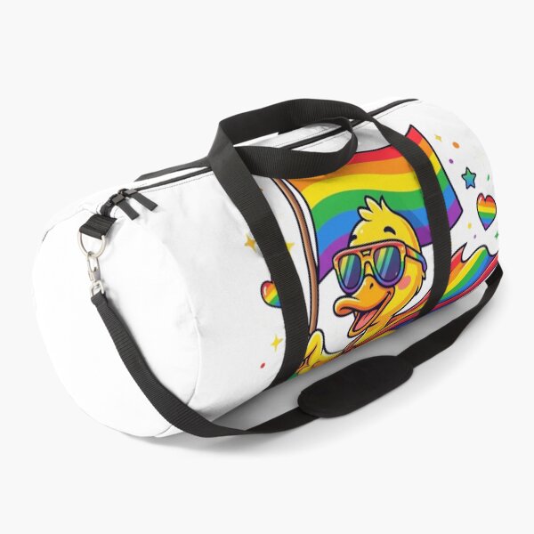 Item preview, JUST DUCKING BE YOURSELF Rainbow Pride Duck designed and sold by snowry.