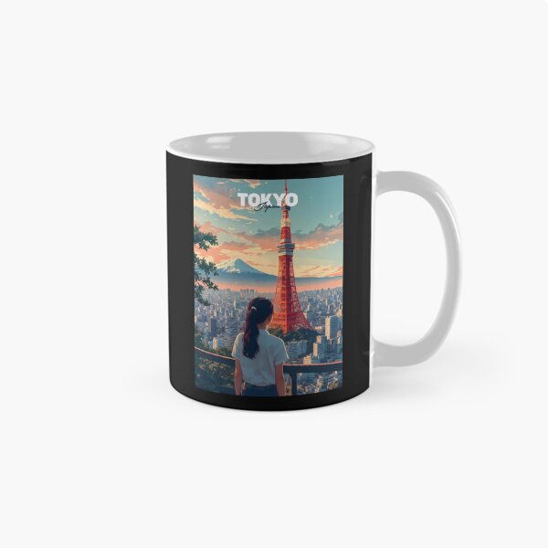 Item preview, Anime Girl Tokyo Tower Dreamscape View designed and sold by JacksoonLester.