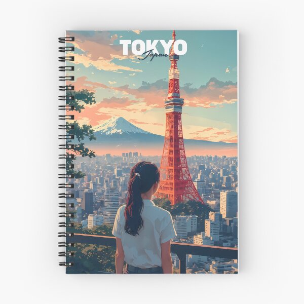 Item preview, Anime Girl Tokyo Tower Dreamscape View designed and sold by JacksoonLester.