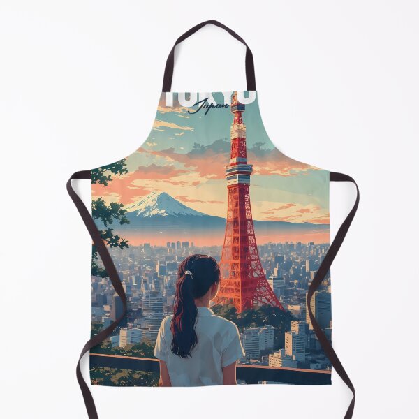 Item preview, Anime Girl Tokyo Tower Dreamscape View designed and sold by JacksoonLester.