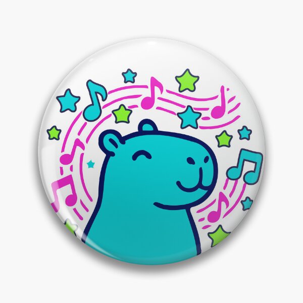 Item preview, Jazzy Capybara - Music Capy Sticker Pack - Tee - Light Version designed and sold by RedStreamStudio.
