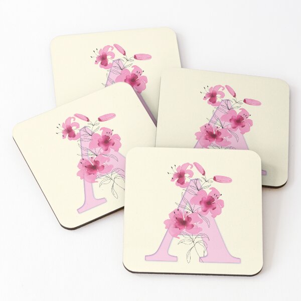 Item preview, Flowery Letter A designed and sold by CharlottePlaceArt.