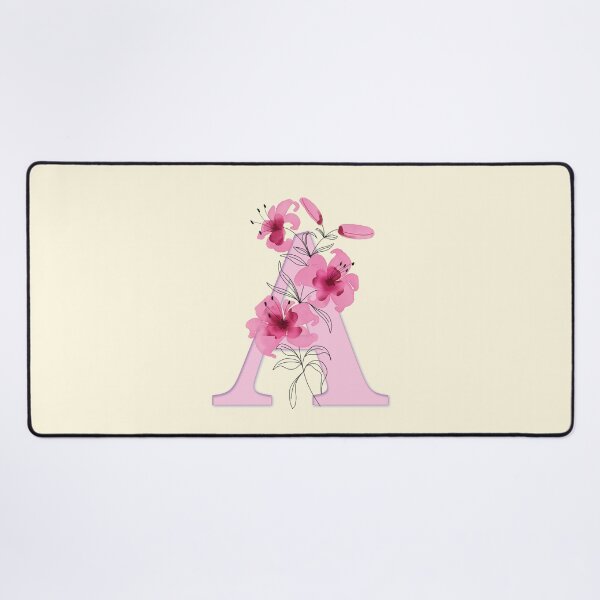 Item preview, Flowery Letter A designed and sold by CharlottePlaceArt.