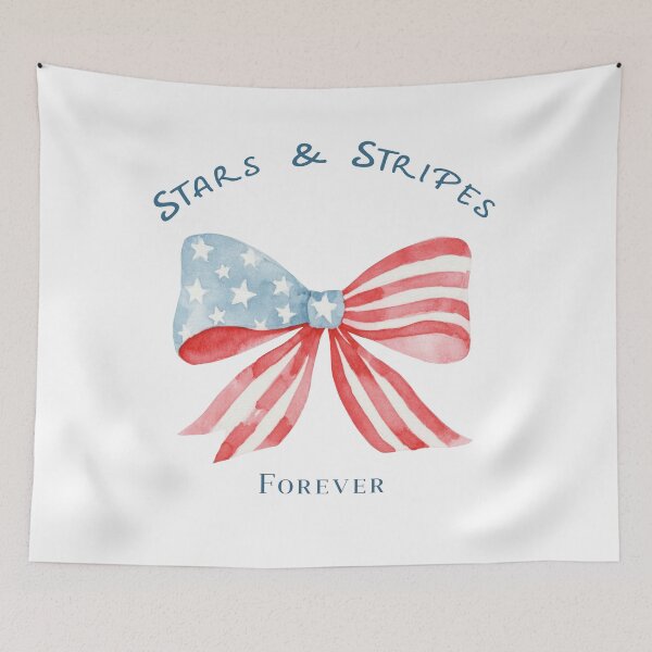 Item preview, Stars and Stripes Forever Patriotic Bow USA designed and sold by olenapetol.