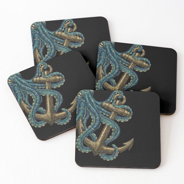 Item preview, Stitched Texture Release The Kraken Anchor Nautical designed and sold by EKHOAISTORE.