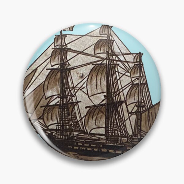 Item preview, Vintage 17th Century Pirate Ship Sketch | Maritime Decor, Historical Sailing Illustration designed and sold by Based History.