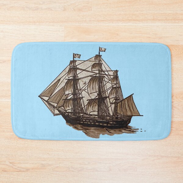 Item preview, Vintage 17th Century Pirate Ship Sketch | Maritime Decor, Historical Sailing Illustration designed and sold by Based History.