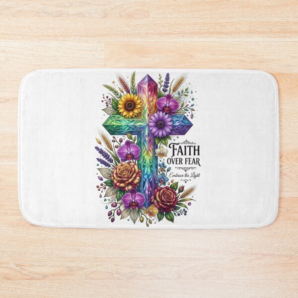 Item preview, Faith Over Fear Crystal Cross designed and sold by Sovereign Supply Co..