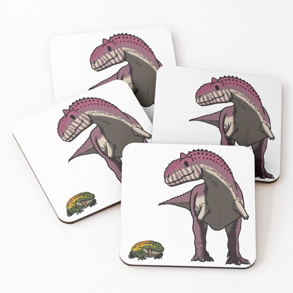 Item preview, Snacktime with Beelzebufo and Majungasaurus designed and sold by PalaeoBros.