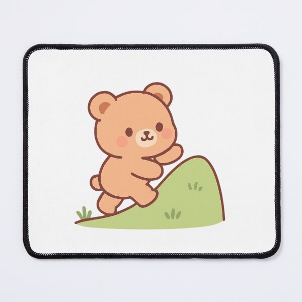 Item preview, Keep Going Bear - Positive Motivation Kawaii Sticker designed and sold by foryouandyours.