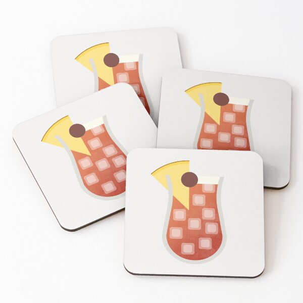 Item preview, Singapore Sling Cocktail Minimalist Illustration designed and sold by archetype prints.