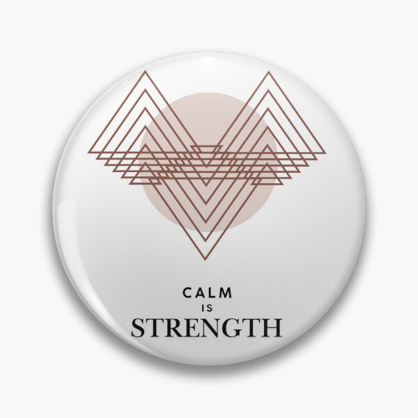 Item preview, Calm is Strength - Geometric Minimalist Art designed and sold by StudioPixelMix.