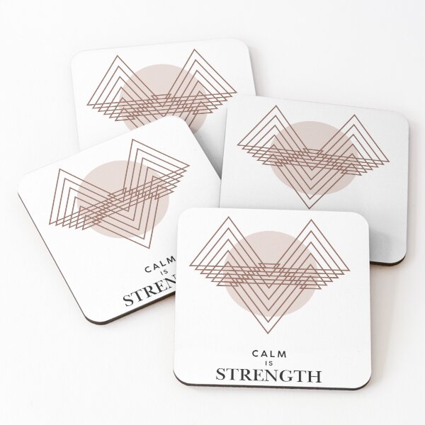 Item preview, Calm is Strength - Geometric Minimalist Art designed and sold by StudioPixelMix.