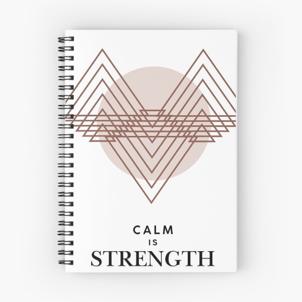 Item preview, Calm is Strength - Geometric Minimalist Art designed and sold by StudioPixelMix.