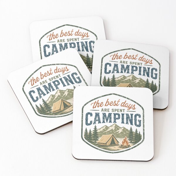 Item preview, The Best Days Are Spent Camping designed and sold by DemureArtsy.