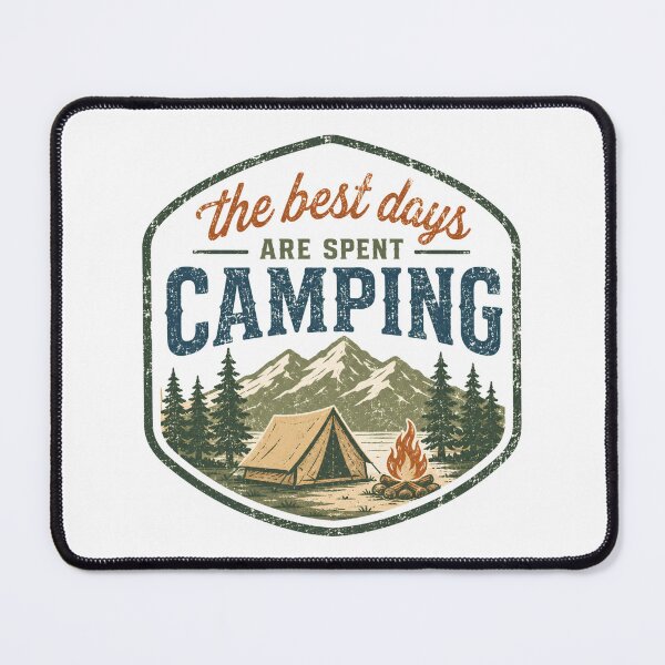 Item preview, The Best Days Are Spent Camping designed and sold by DemureArtsy.
