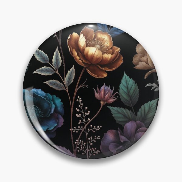 Item preview, Midnight Botanical Elegance Pattern | Dark Floral Garden Design | Luxury Vintage Flower Artwork designed and sold by GalleryPeak.
