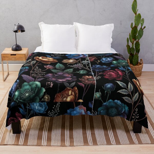Item preview, Midnight Botanical Elegance Pattern | Dark Floral Garden Design | Luxury Vintage Flower Artwork designed and sold by GalleryPeak.
