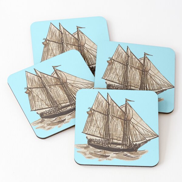 Item preview, Historical 17th, 18th Century Pirate Ship | Sailor Maritime Decor, Sailing Illustration designed and sold by Based History.