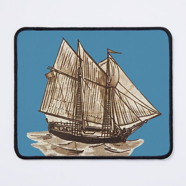 Item preview, Historical 17th, 18th Century Pirate Ship | Sailor Maritime Decor, Sailing Illustration designed and sold by Based History.
