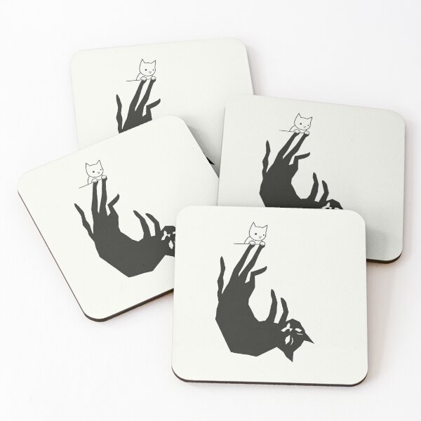 Item preview, Cute Kitty Demonic Shadow Funny Cat Sticker designed and sold by PixelQ.