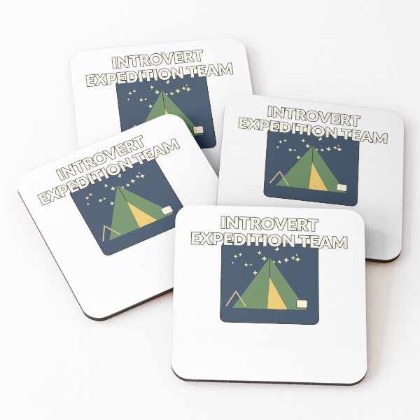 Item preview, Introvert Expedition Team – Funny Camping Tent Design designed and sold by Cozy Oddities Studio.