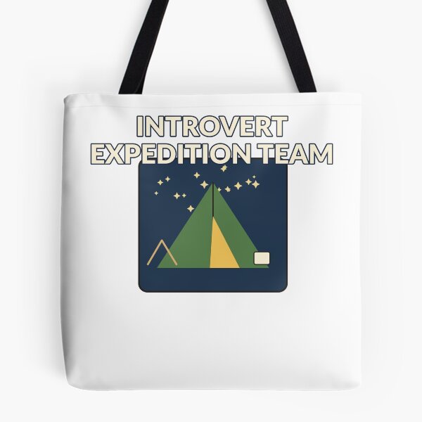 Item preview, Introvert Expedition Team – Funny Camping Tent Design designed and sold by Cozy Oddities Studio.
