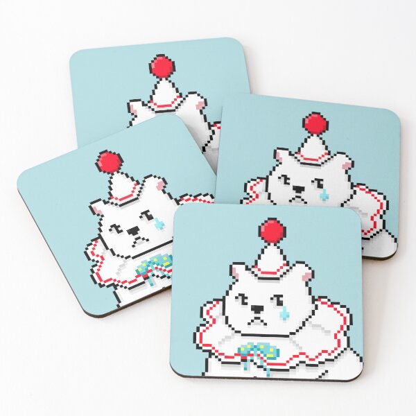 Item preview, Cute Clown Bear 64-bit retro designed and sold by Katsous4.