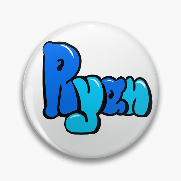 Item preview, Ryan Blue Graffiti Bubble Letters Name Design designed and sold by Artonmytee.