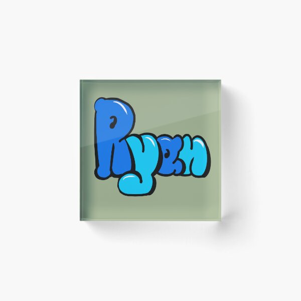 Item preview, Ryan Blue Graffiti Bubble Letters Name Design designed and sold by Artonmytee.