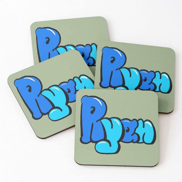 Item preview, Ryan Blue Graffiti Bubble Letters Name Design designed and sold by Artonmytee.