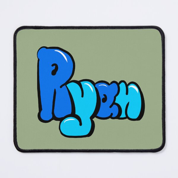 Item preview, Ryan Blue Graffiti Bubble Letters Name Design designed and sold by Artonmytee.