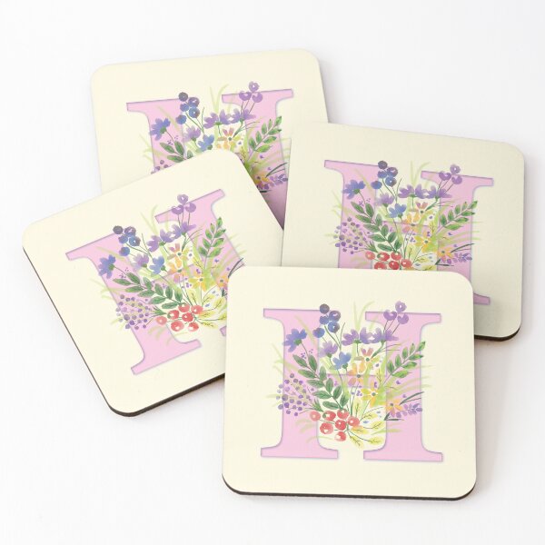 Item preview, Flowery Letter H designed and sold by CharlottePlaceArt.