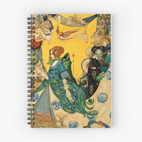 Item preview, The Lady of the Decoration by Harry Clarke - Art Nouveau Fantasy Fashion Illustration for Vintage Art Lovers designed and sold by RickE.