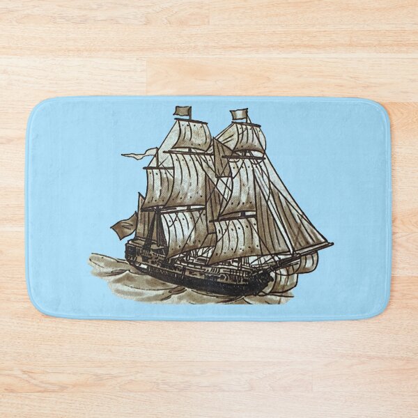 Item preview, Colonial Era Ship Illustration | Vintage 17th Century Pirate Ship Sketch designed and sold by Based History.