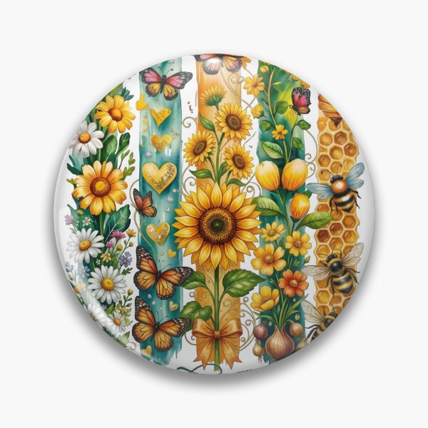 Item preview, Bee Wild Bee Free Sunflower designed and sold by Sovereign Supply Co..
