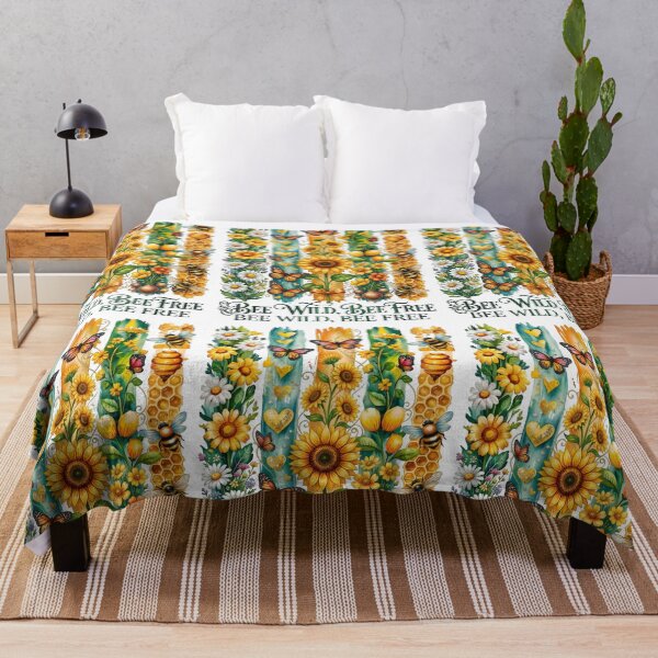 Item preview, Bee Wild Bee Free Sunflower designed and sold by Sovereign Supply Co..