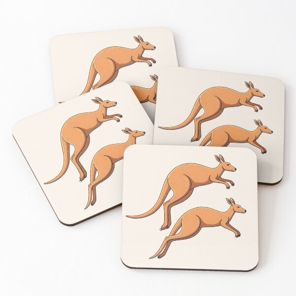 Item preview, Two kangaroos designed and sold by PrintLabStudio.