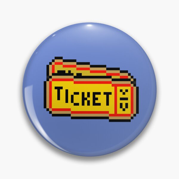 Item preview, Ticket cute 64-bits retro designed and sold by Katsous4.