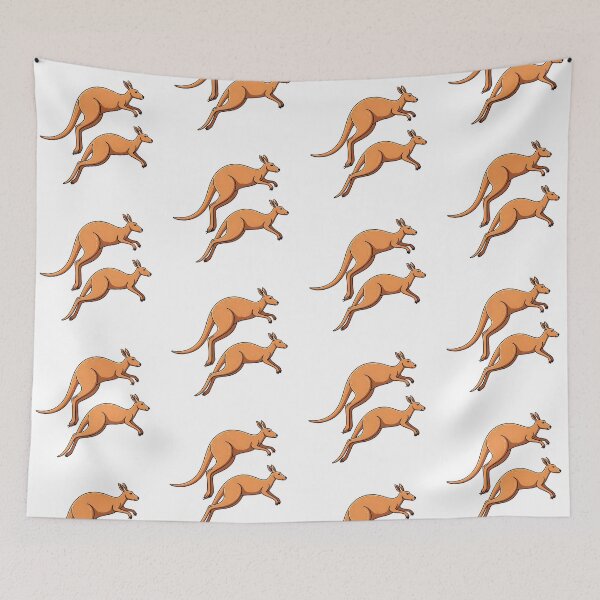 Item preview, Two kangaroos designed and sold by PrintLabStudio.