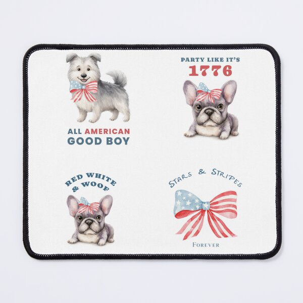 Item preview, Cute dog patriotic design designed and sold by olenapetol.