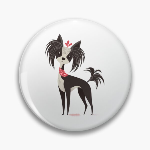 Item preview, Cute Chinese crested puppy dog designed and sold by MendaciousMina.