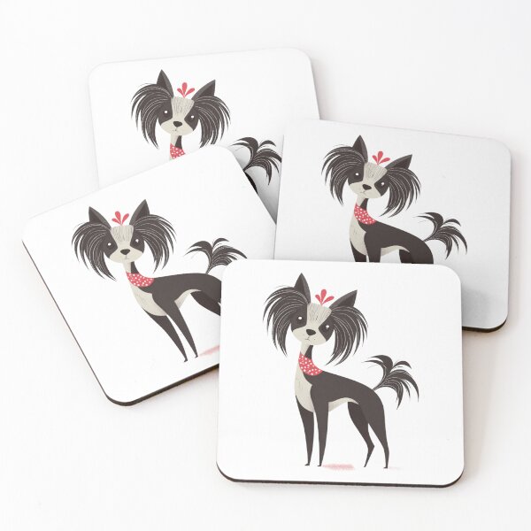 Item preview, Cute Chinese crested puppy dog designed and sold by MendaciousMina.
