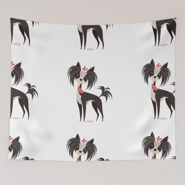 Item preview, Cute Chinese crested puppy dog designed and sold by MendaciousMina.