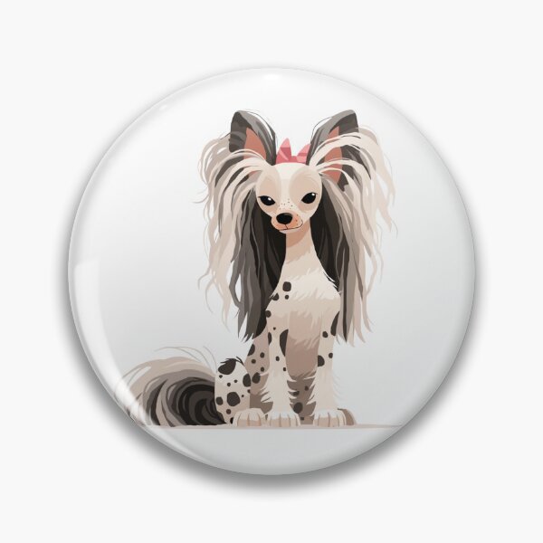 Item preview, Cute Chinese crested puppy dog designed and sold by MendaciousMina.