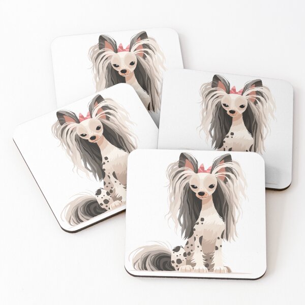 Item preview, Cute Chinese crested puppy dog designed and sold by MendaciousMina.