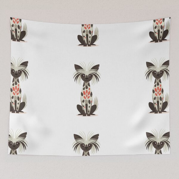 Item preview, Cute Chinese crested puppy dog designed and sold by MendaciousMina.